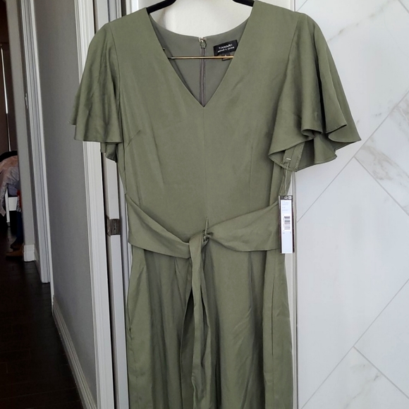 NWT Tahari ASL Flutter Sleeve Side Tie Jumpsuit - Picture 7 of 8